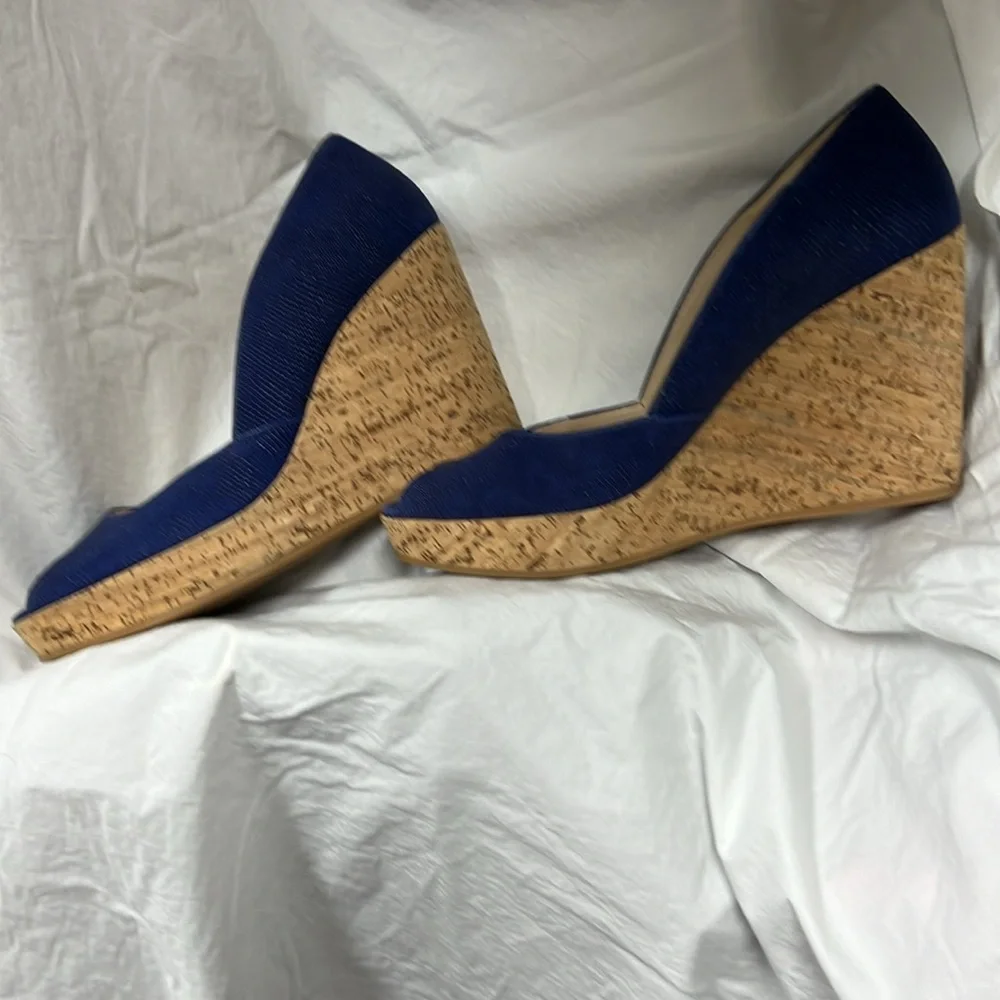 Via Spiga Peep Toe Wedges - Picture 3 of 9